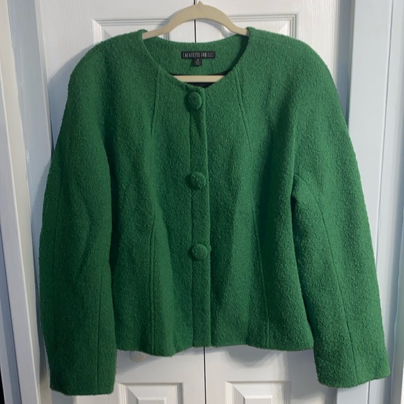 Lafayette 148 New York Jackets & Blazers - Lafayette 148 NY Green Wool Suit Skirt Set